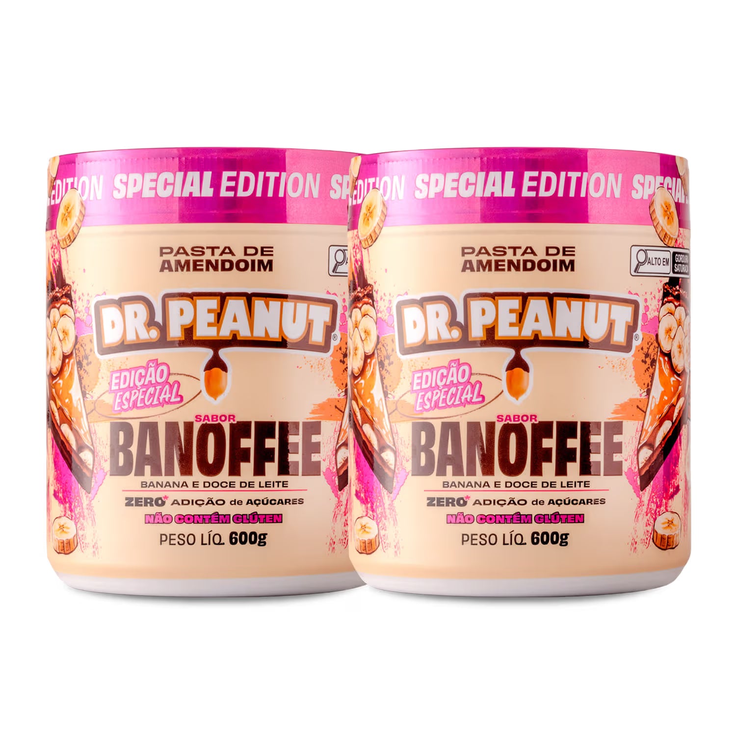Combo Banoffee Lovers - 2 Pastas 600g sabor Banoffee