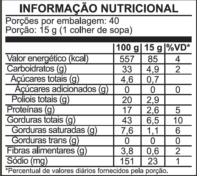 Pasta de amendoim sabor Cookies & Cream 600g